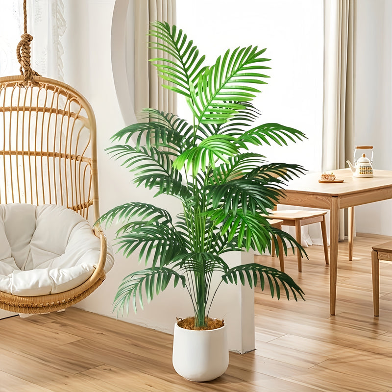 GreenGlow - Planta Decorativa de Folhas Grandes para Ambientes