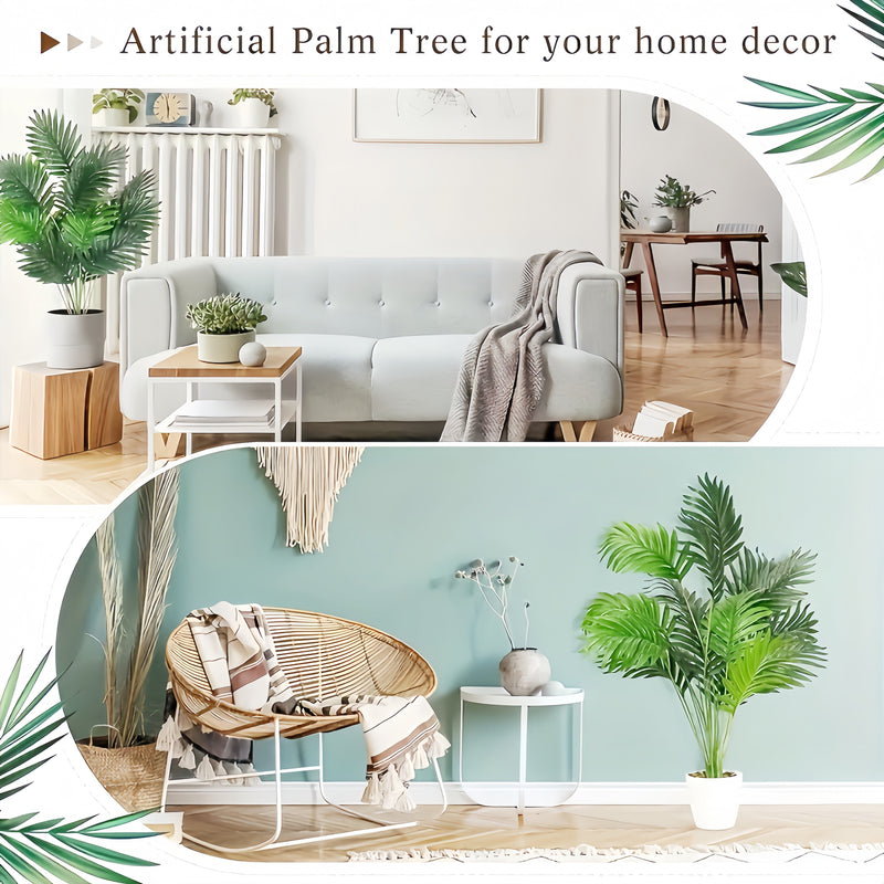 GreenGlow - Planta Decorativa de Folhas Grandes para Ambientes